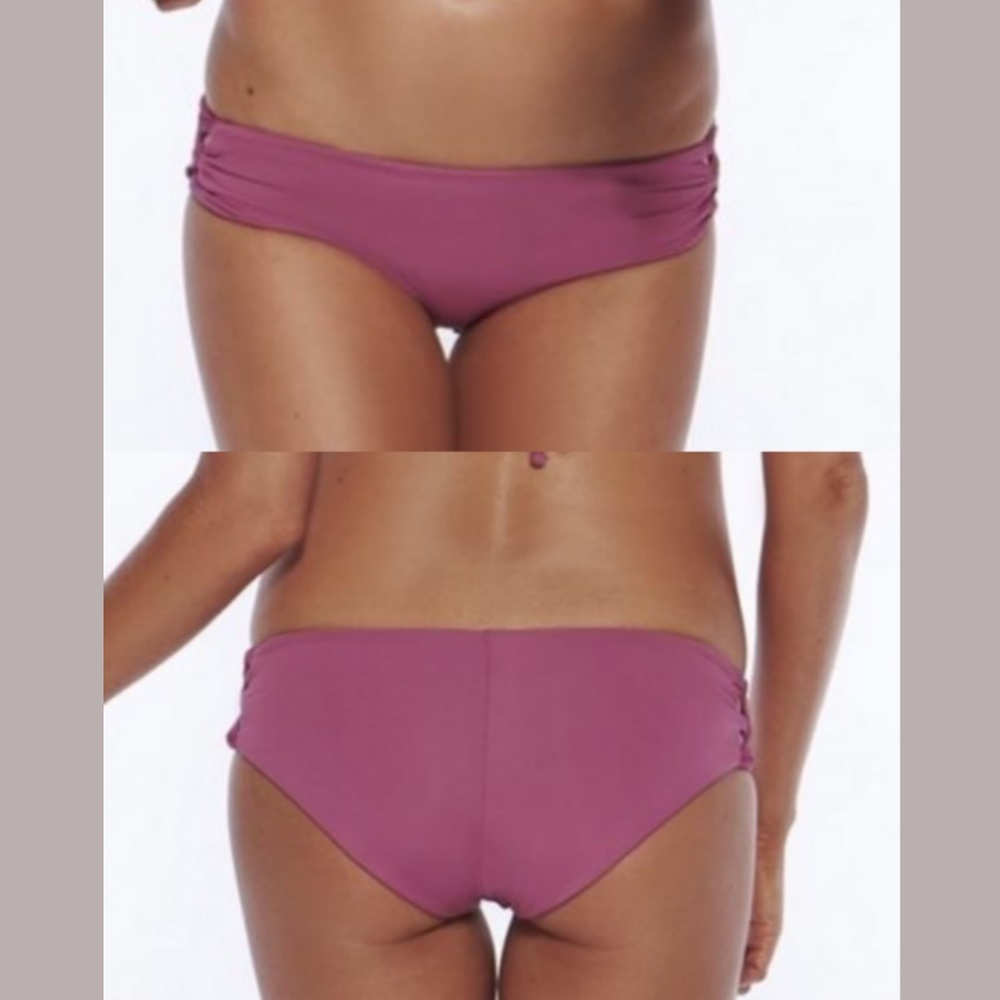 NWT! L Space ELLA Boysenberry Lacey Bikini Bottoms [SZ‎ XS ]